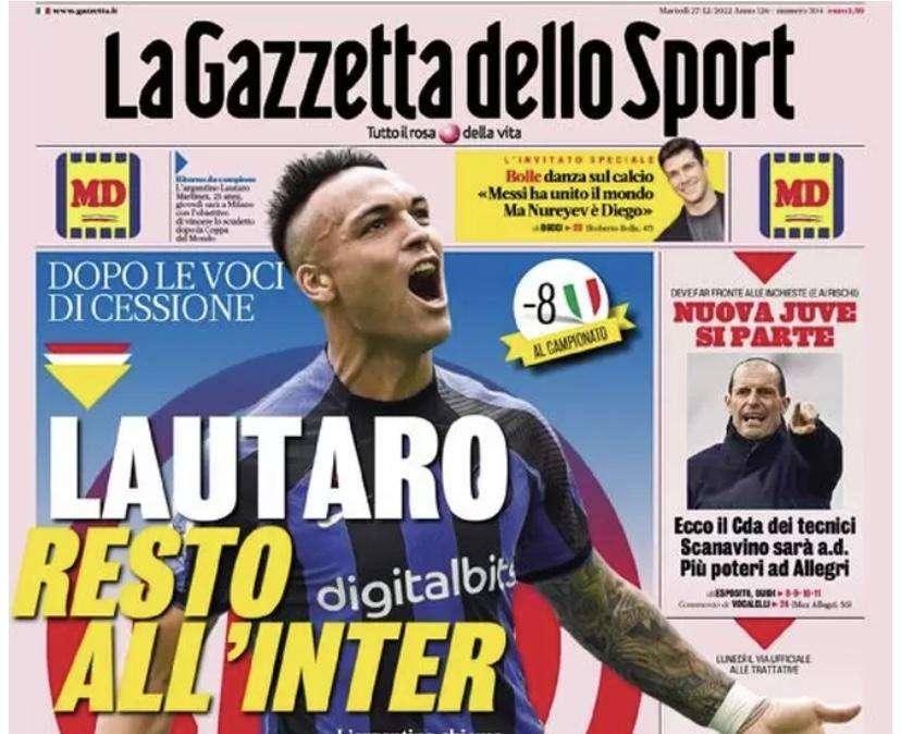 Prima GdS - Lautaro: “Resto all’Inter”