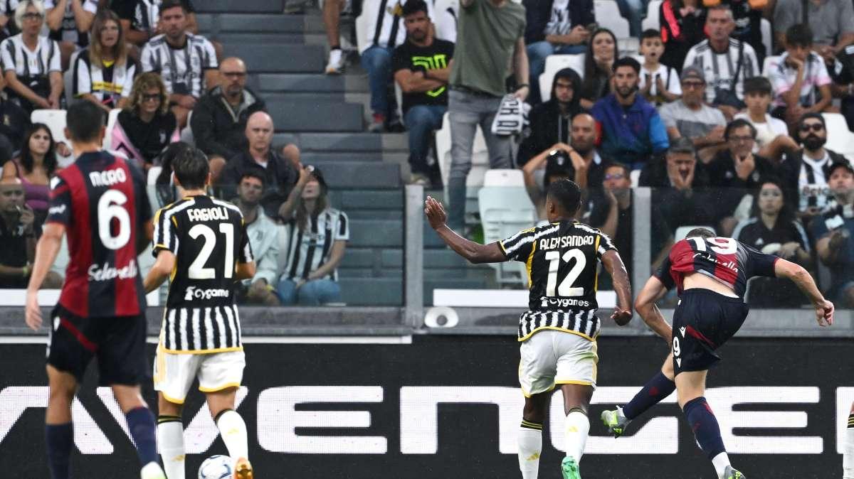 La Juve si salva tra le polemiche: 1-1 con il Bologna, clamoroso rigore non assegnato ai felsinei