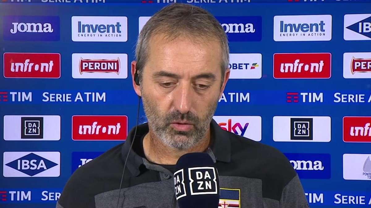 Giampaolo: "Sconfitta che mi pesa. Se avessimo preso 2-3 gol avrei recriminato meno"