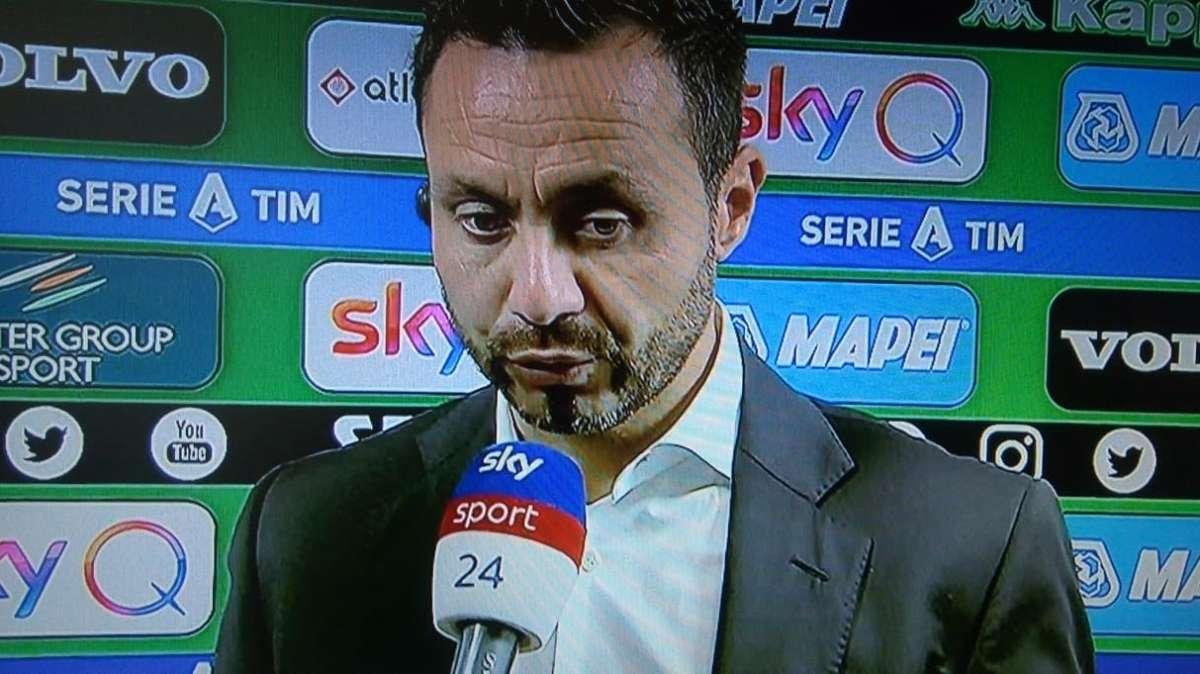 De Zerbi a Sky: "Abbiamo provato a fare la partita, pur rispettando l'avversario"