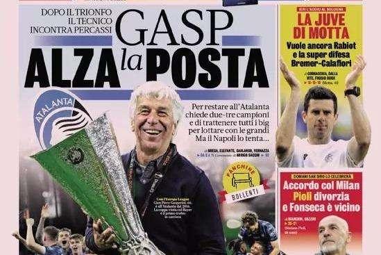 Prima GdS - La Juve di Motta. Pioli divorzia e Fonseca è vicino. Gasp alza la posta