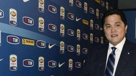 Thohir e Moratti salutano la squadra negli spogliatoi