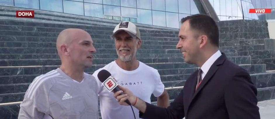 Cambiasso incontra Batistuta in Qatar: "Un idolo, mi ha commosso vederlo giocare per un motivo"