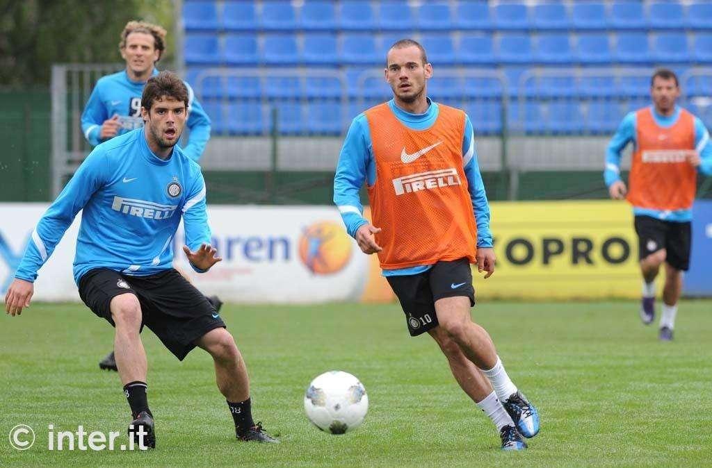 Inter in campo per la quarta seduta di lavoro