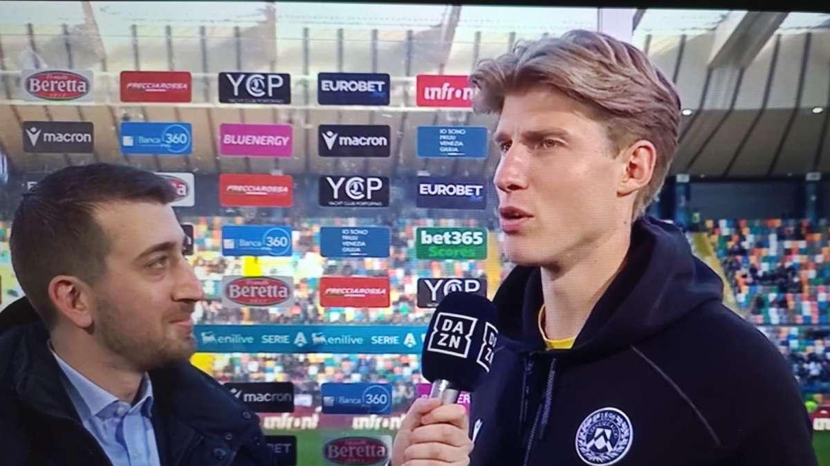 Udinese, Kristensen a DAZN: "Vogliamo dimostrare di poter fare bene anche contro una squadra forte come l'Inter"