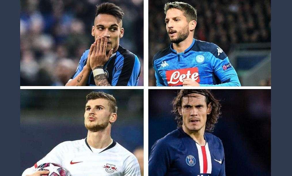 Da Mertens a Lautaro, passando per Aubameyang, Werner e Cavani: tutti alla balera