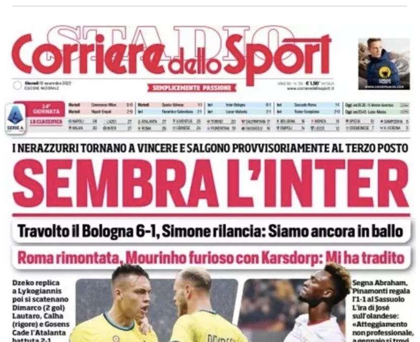 Prima CdS - Sembra l'Inter
