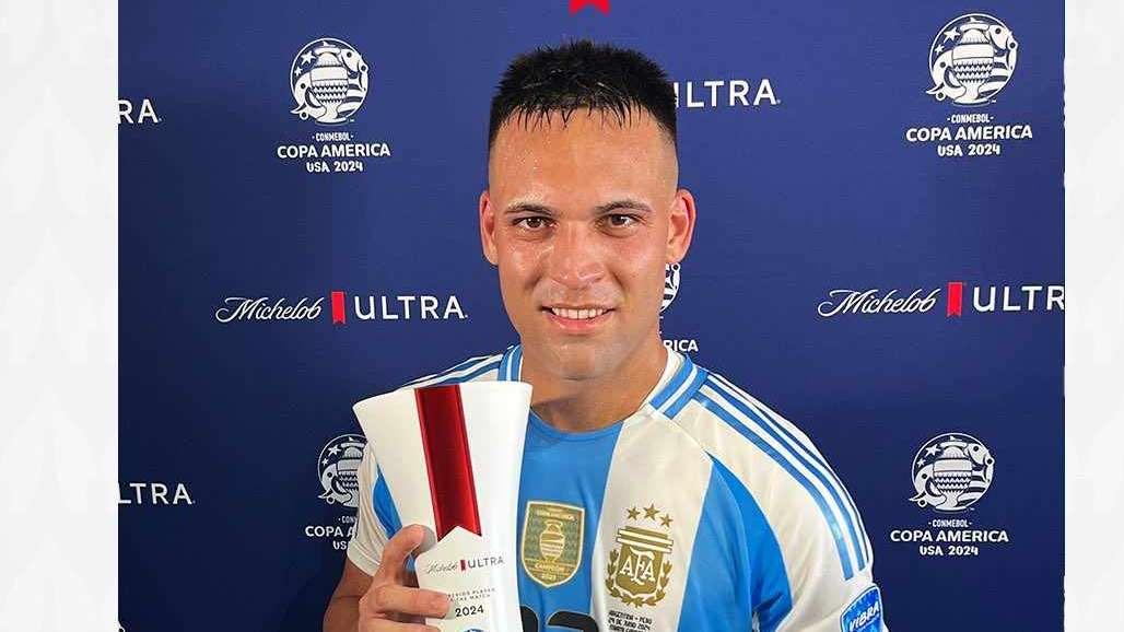 Copa America, Lautaro trascina l'Argentina: doppietta al Perù, il Toro premiato come MVP