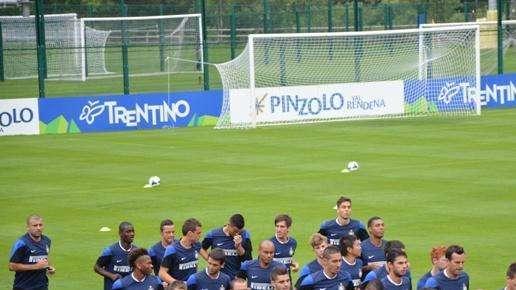 Pinetina, allenamento in vista del match di Amburgo