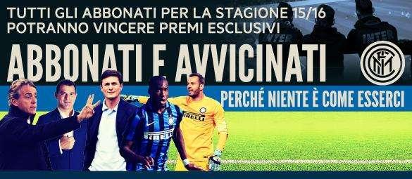 'Abbonati e avvicinati', nuovi premi per i tifosi interisti
