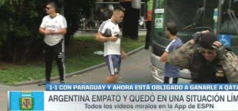 Espn - Argentina, Lautaro ancora dolorante dopo la botta rimediata con il Paraguay