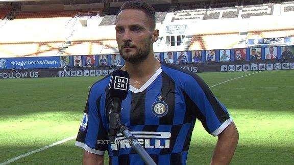 D'Ambrosio al 45': "Il mister ci chiede il 100%. L'abbraccio a Lautaro? Siamo tutti importanti"