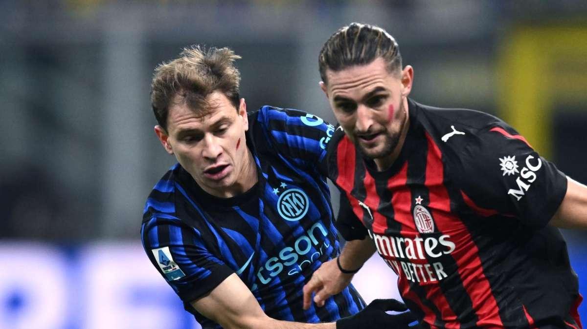 GdS - Il derby passa anche dall'uno contro uno tra Rabiot e Barella: tra i due sarà duello di politica calcistica 