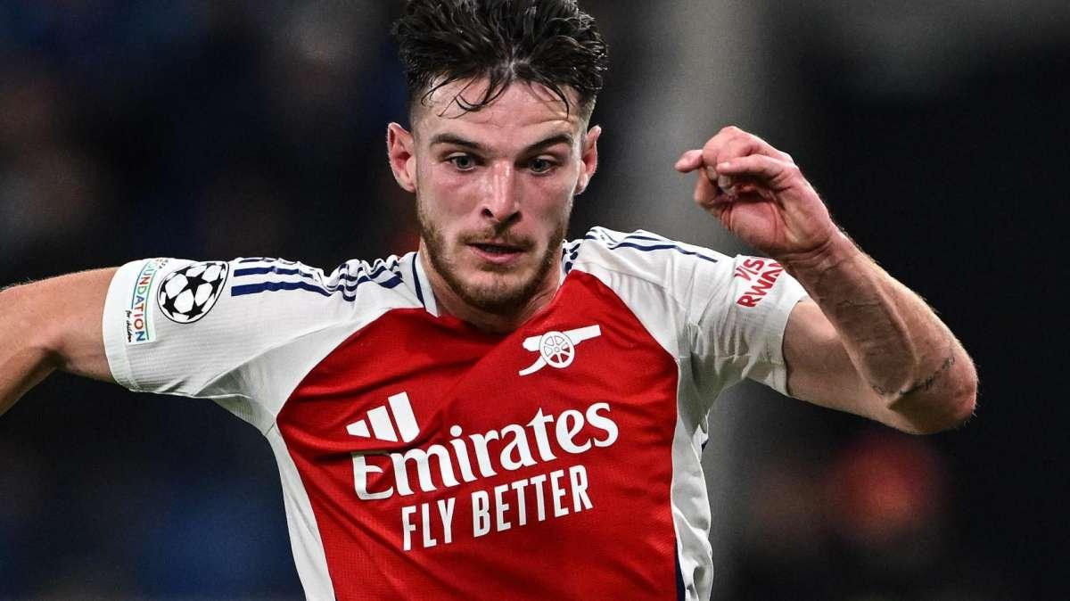 Arsenal, Arteta perde Rice prima dell'Inter: l'inglese non parteciperà alla trasferta di Milano 