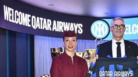 Inter annuncia l'accordo con Qatar Airways. Antonello: "Conferma del crescente appeal del nostro brand"