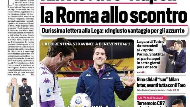 Prima Pagina CdS - Gattuso sfida il 'suo' Milan, Inter avanti tutta con il Torino