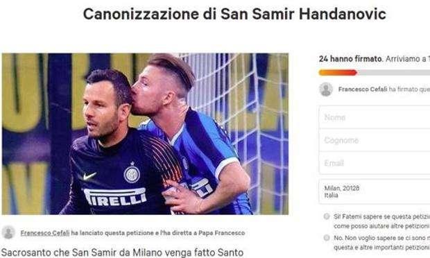 Handanovic santo subito: un tifoso lancia la petizione per la canonizzazione 