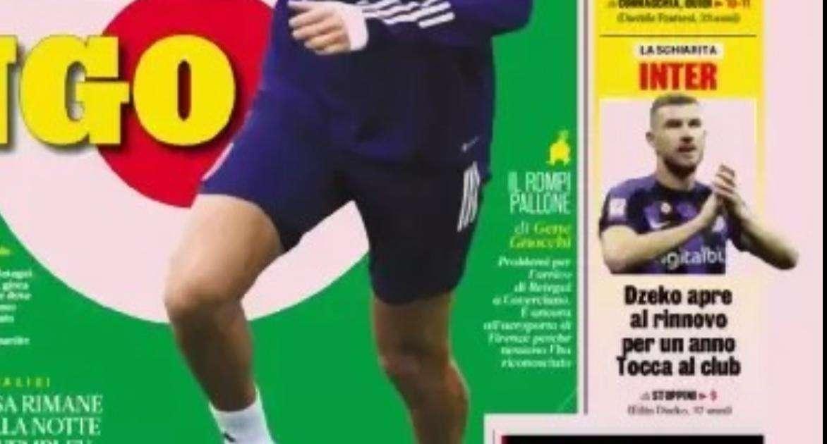 Prima GdS - Dzeko apre al rinnovo per un anno: tocca al club. L'Inter si è già mossa per Retegui