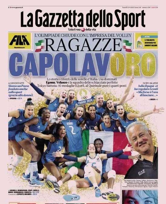 Prima GdS - Ragazze capolavORO: storico trionfo delle azzurre del volley