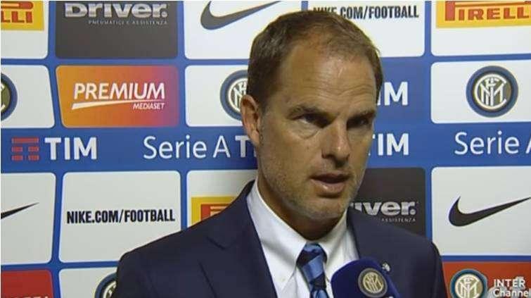 De Boer a IC: "Oggi ho visto una squadra che non voleva vincere, penso sia una questione di testa"