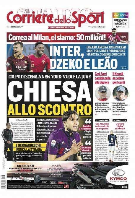 Prima CdS - Inter, Dzeko e Leão. Lukaku ancora troppo caro