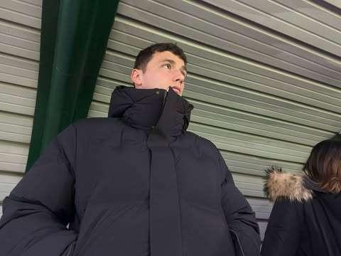 FOTO - Inter-Lille, ospite d'eccezione a Interello: in tribuna c'è Benjamin Pavard 