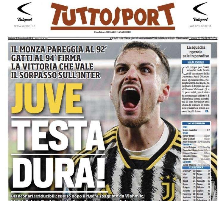 Prima TS - Juve, testa dura: il sorpasso sull’Inter 