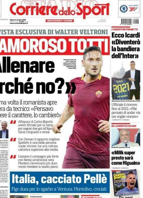 Prima CdS - Obiettivo Icardi: "Sarò la bandiera Inter"