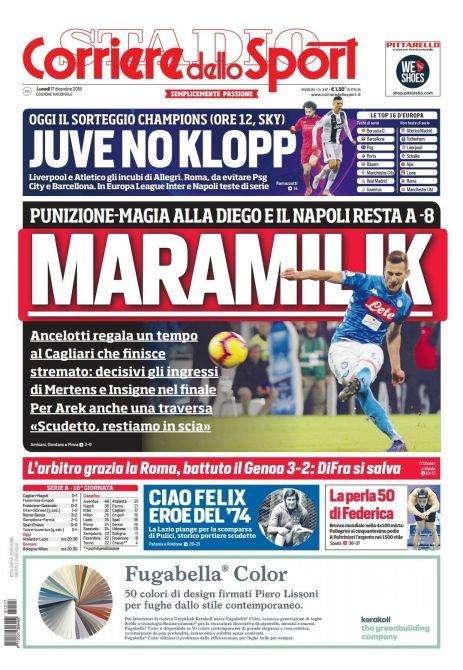 Prima CdS - Inter e Napoli teste di serie in Europa League, oggi i sorteggi