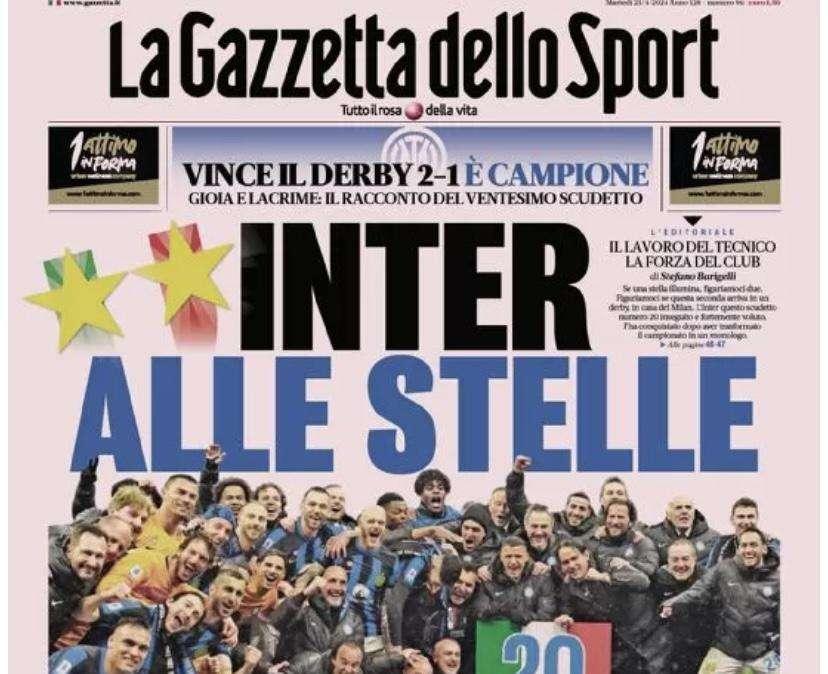 Prima GdS - Inter alle stelle: vince il derby 2-1, è campione. Gioia e lacrime: il racconto del ventesimo Scudetto