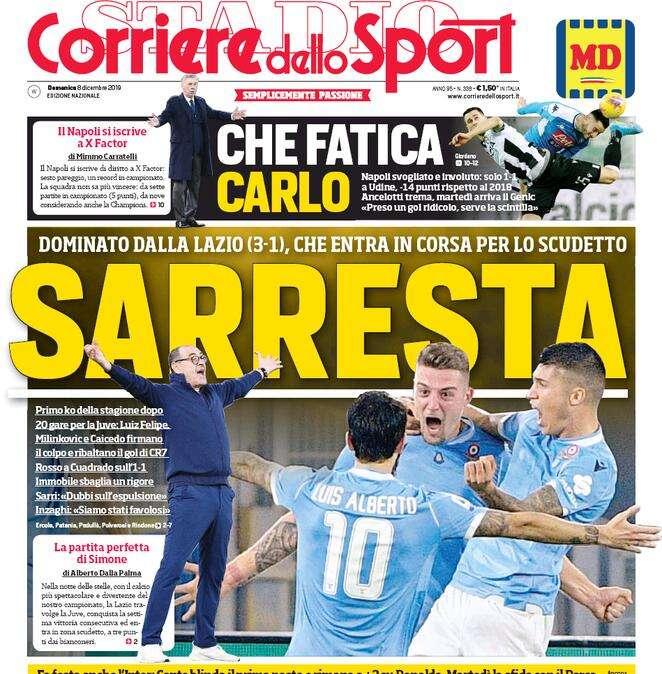  Prima CdS  - Sarresta: dominato dalla Lazio, che entra in corsa per lo scudetto