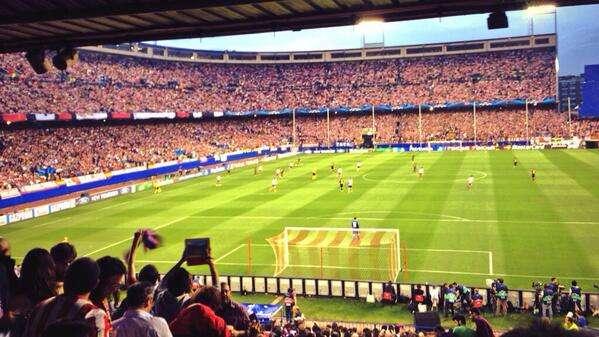 Longo twitta: "Bellissima atmosfera. Grande Atletico!"