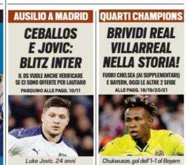 Prima Ts  - Ceballos e Jovic, Ausilio a Madrid: blitz Inter