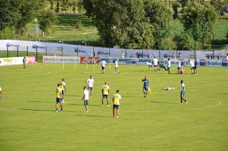 Seduta di scarico dopo il match con l'Estudiantes