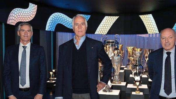 Gradita visita alla sede nerazzurra: Malagò ha incontrato Antonello e Marotta