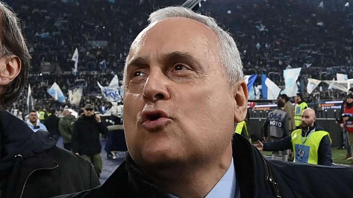 Lazio, Lotito: "Con l'Inter è mancato il risultato ma abbiamo giocato con determinazione"