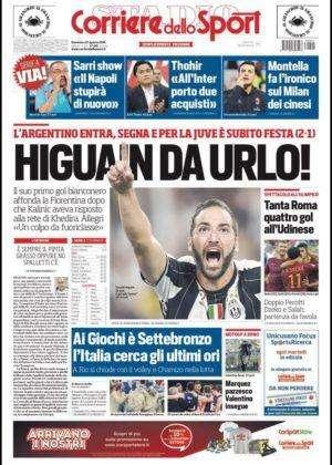 Prima pagina CdS - Thohir promette due acquisti