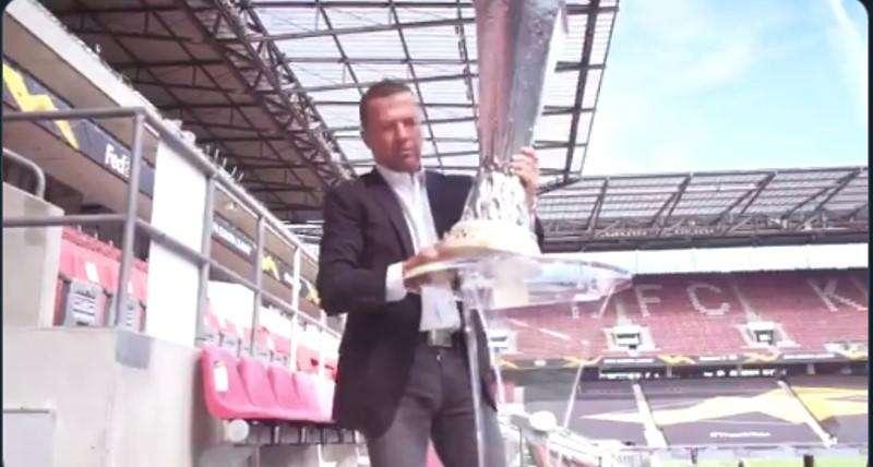 VIDEO - Colonia, tutto pronto per la finale di Europa League: Matthäus porta il trofeo