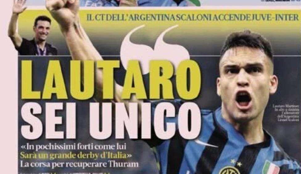 Prima GdS -  Scaloni: "Lautaro sei unico. In pochissimi forti come lui"