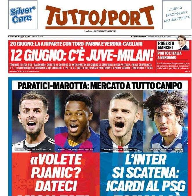 Prima Ts -  L’Inter si scatena: Icardi al PSG, Tonali sì