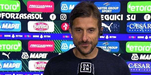 Sassuolo, Dionisi a DAZN: "Il risultato più giusto sarebbe stato il pari. Il primo gol dell'Inter? Mai visto un fallo così"