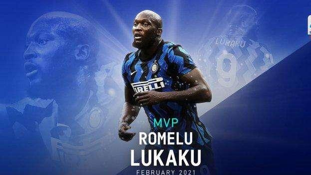 La Lega Serie A elegge Romelu Lukaku come MVP di febbraio: "Un mese da gigante"
