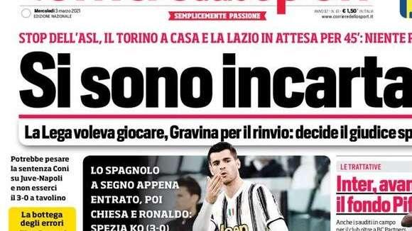 Prima pagina CdS - Inter, avanza il fondo Pif