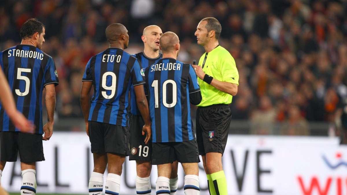 Sempre conflittuale il rapporto tra l'Inter e gli arbitri