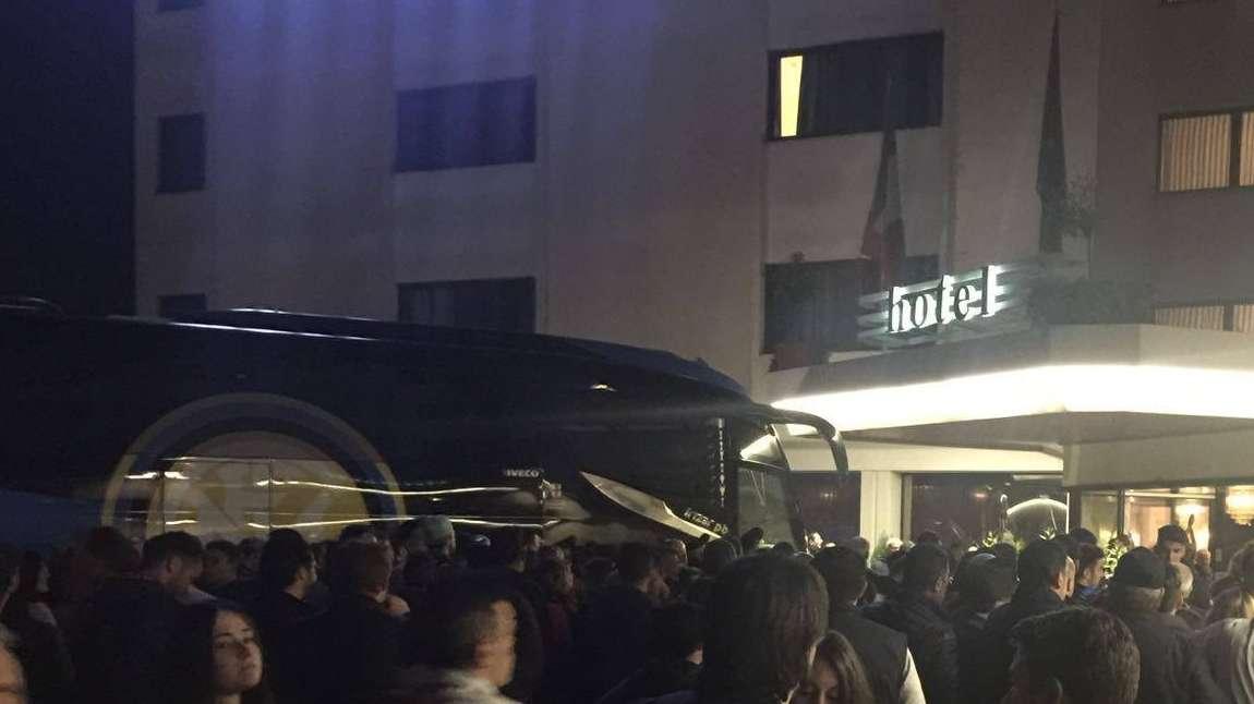 Verso Frosinone-Inter: squadra arrivata a Ferentino