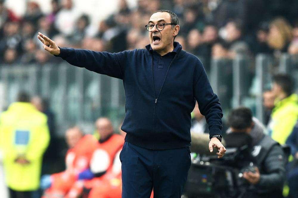 Juve, Sarri: "All'Inter penseremo da giovedì. Diffidati? Niente calcoli"