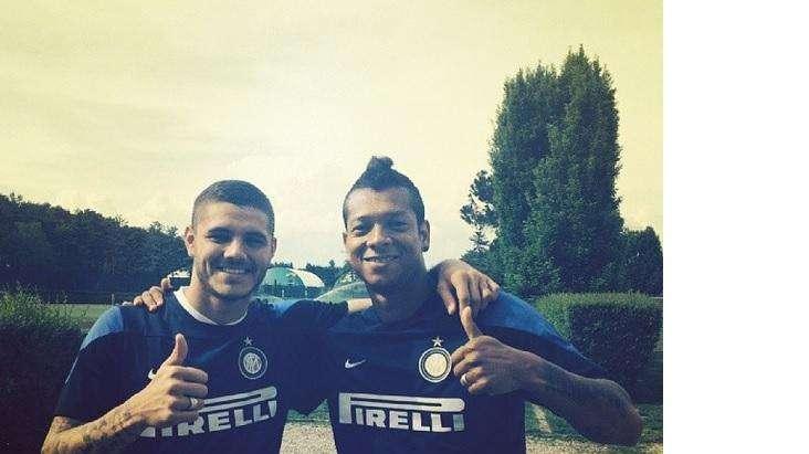 FOTO - Icardi e Guarin pronti per l'allenamento