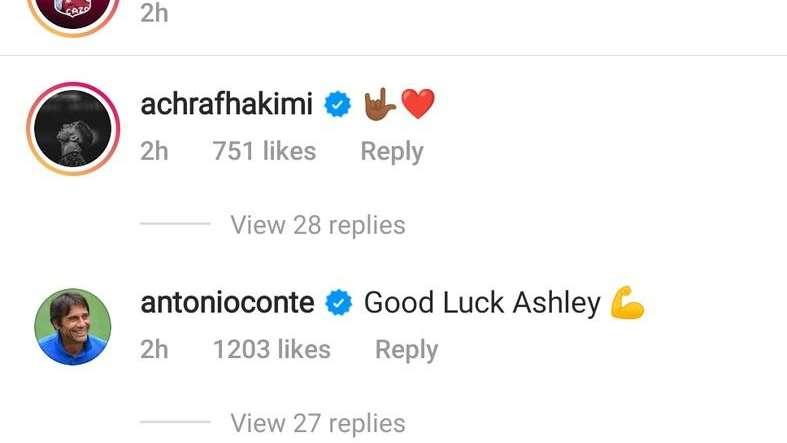 Young riparte dall'Aston Villa, il messaggio di Conte: "Good luck Ashley"