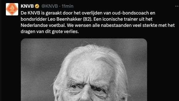 Lutto nel mondo del calcio: è morto l'ex allenatore olandese Leo Beenhakker