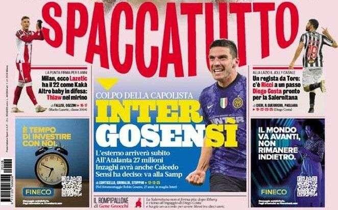 Prima GdS - Inter GosenSì. Inzaghi avrà anche Caicedo